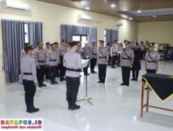 Kapolres Pringsewu Pimpin Upacara Serah Terima Jabatan Kapolsek Gadingrejo dan Pengukuhan Kasat Intelkam