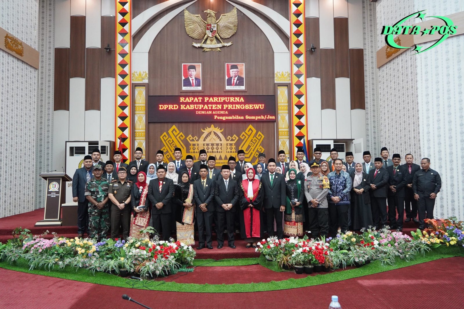 Suherman Dilantik sebagai Ketua DPRD Kabupaten Pringsewu, Bambang Kurniawan sebagai Wakil Ketua I dan Hermawan sebagai Wakil Ketua II.