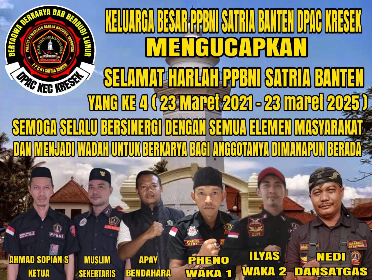 PPBNI Satria Banten Rayakan Ultah ke-4, Komitmen Majukan Banten