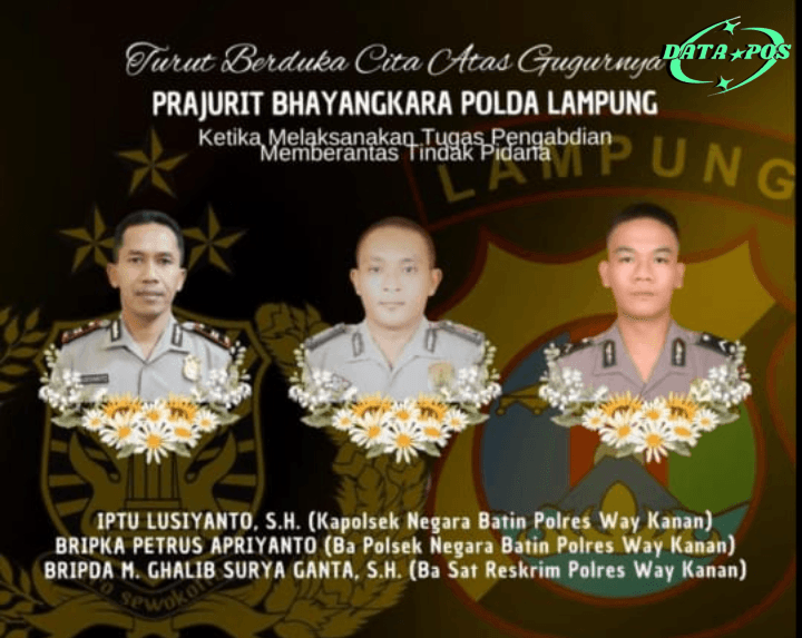 Tragedi Way Kanan: 3 Polisi Gugur Saat Gerebek Judi Sabung Ayam