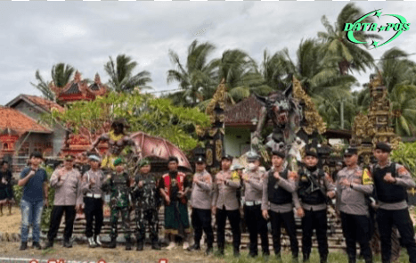 Polres Pesisir Barat Amankan Pengarakan Ogoh-Ogoh Jelang Nyepi