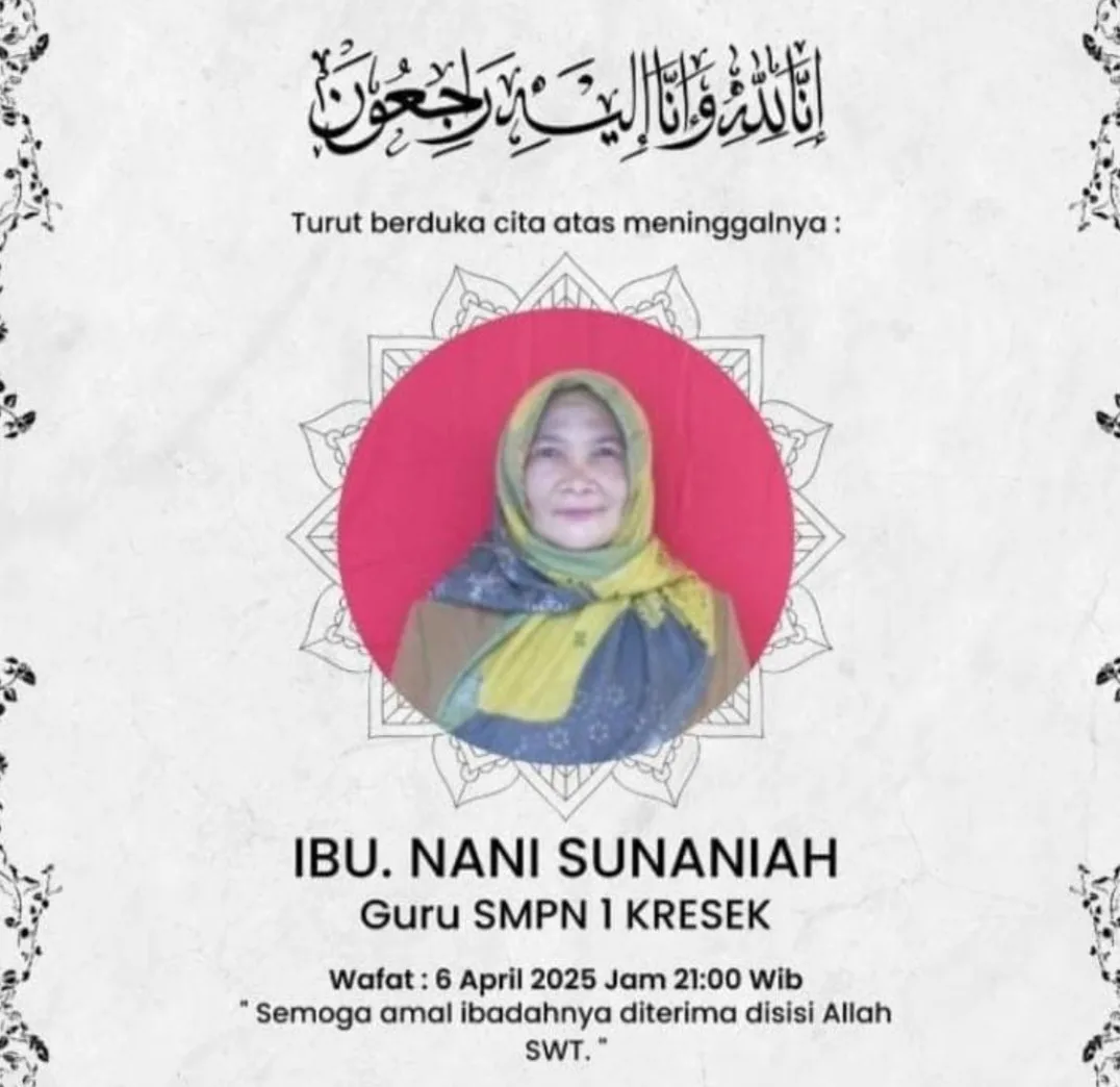 Guru Terbaik SMPN 1 Kresek, Nani Sunaniah, Tutup Usia