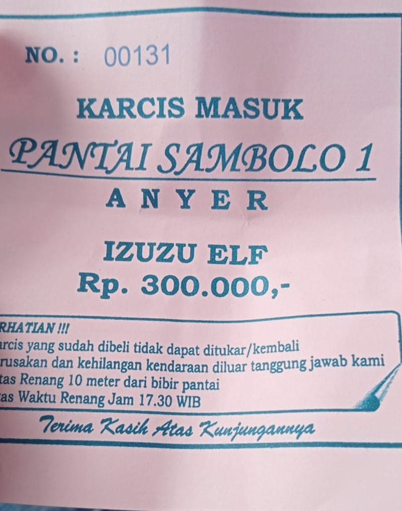 Anyer: Wisata Tercoreng Tarif Parkir Rp300.000, Wisatawan Murka!