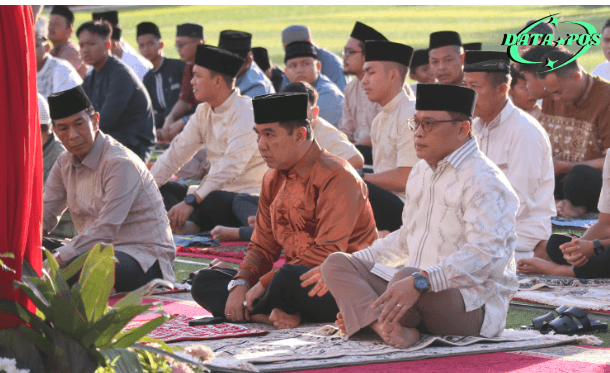 Salat Idulfitri di Mapolda Lampung: Khidmatnya Ibadah