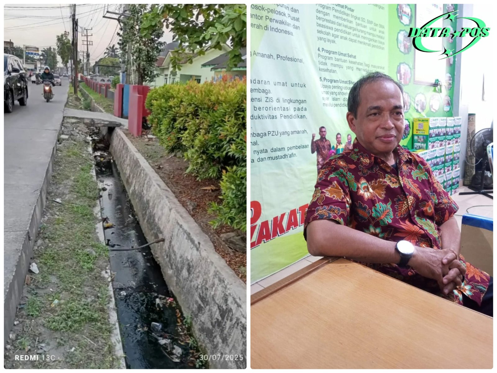 Parit Menganga di Medan Johor Bahayakan Pengguna Jalan: Warga Minta Perhatian Pemko dan DPRD