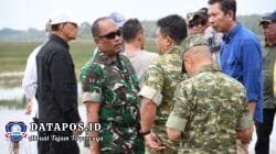 Dukung Ketahanan Pangan, Danrem 044/Gapo Dampingi Itjen Kementan Tinjau Cetak Sawah 2026