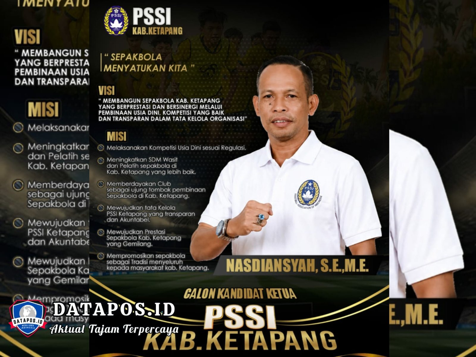 NASDIANSYAH, Sekretaris PSSI Ketapang Dua Periode, Siap Maju Jadi Ketua: Sepak Bola Menyatukan Kita