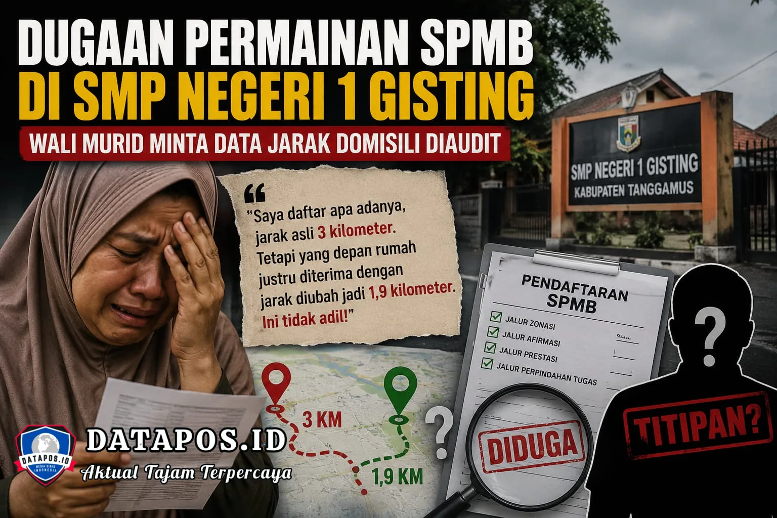 Wali Murid Lapor Dugaan Kecurangan SPMB, Disdik Tanggamus Siap Turun Tangan
