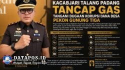 Kerugian Negara Ratusan Juta, Kacabjari Baru Tak Main-Main Usut Korupsi Gunung Tiga