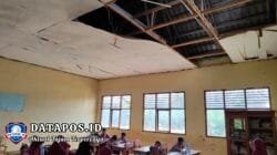 Kondisi Memprihatinkan SDN 1 Fajar Mulya Pringsewu, Plafon Kelas Terancam Ambruk Mengancam Keselamatan Siswa