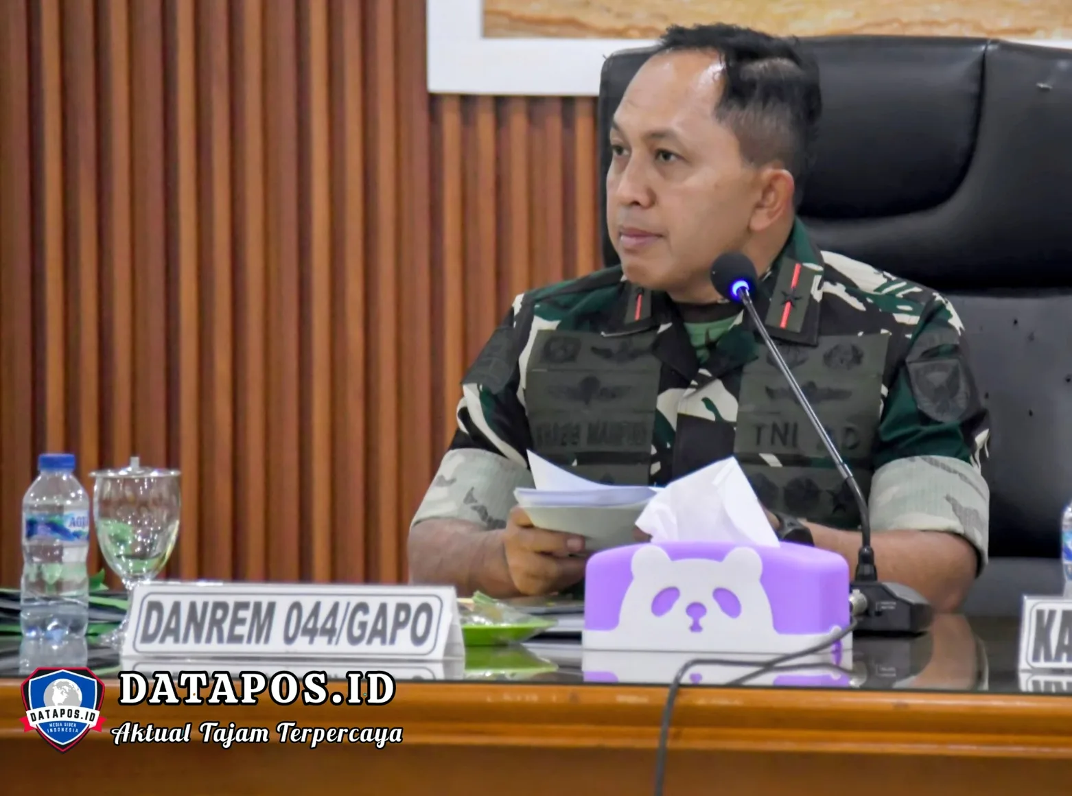 Danrem 044/Gapo Pimpin Rapat Evaluasi Program Kerja dan Anggaran Semester I Tahun 2026